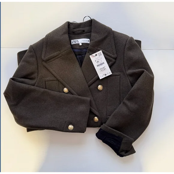 Zara Wool Blend Coat Size S - Picture 8 of 8